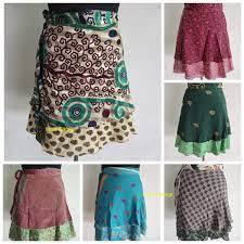Jupe mini en soie à double couche, style vintage, longueur cheville, taille naturelle, avec nœud décoratif, taille 48 pouces, longueur 21 pouces - Product Image 2