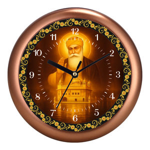 Horloge Murale de Luxe Dorée Style Temple, Finition Or, Décoration Spirituelle pour la Maison, Personnalisable pour la Fête des Mères et les Remises de Diplômes, en Plastique - Product Image 2