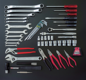 Ensemble d'outils à main professionnels TONE avec coffret métallique cantilever BX430, outils de réparation automobile pour mécaniciens, fabriqués au Japon - Product Image 2