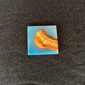 Handmade Modern Square <b>Epoxy</b> <b>Resin</b> and Blue Coasters with Holder 10 CM Diameter REHMAN CRAFT - Product Image 4