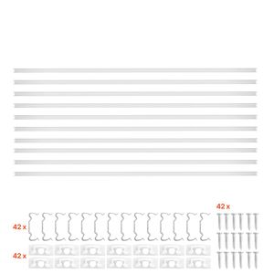 Confezione da 10 Strisce LED a Forma di U da 2M/6,6 Ft con Copertura Opaca, Tappi Terminali e Clip di Montaggio, Profilo in Alluminio Serie 6000 di Alta Qualità - Product Image 1