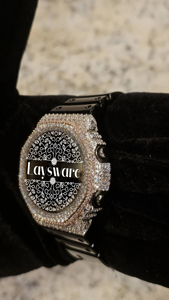 Offre Spéciale – Lunette de montre en moissanite VVS dorée, boîtier argenté, style Hip Hop, testée au diamant, accessoire de montre de luxe personnalisé - Product Image 3