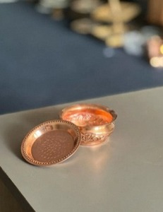 Handmade Copper Bowl <b>Large</b> Vintage American Design Serving Mixing <b>Cup</b> Spoon Customizable Logo Polished Uncoated Metal Wedding - Product Image 3