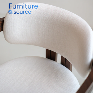 Modern Wooden Dining <b>Chairs</b> <b>Linen</b> Upholstered Cushion Solid Wood Frame Home Furniture for Kitchen Restaurant for Hotels - Product Image 2