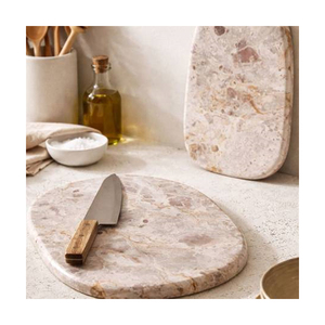 Plateau de service en marbre de luxe, planche à découper en bois, plateau à fromage, articles de cuisine et de table faits à la main de qualité supérieure, très demandés - Product Image 1