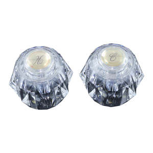 Universal <b>Replacement</b> Bathroom Vanity Faucet Lever Polished Chrome Water Basin <b>Tap</b> Control <b>Handle</b> Hardware Upgrade Part - Product Image 2