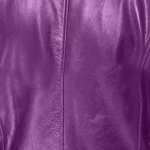 <b>Men's</b> Purple PU Leather <b>Jacket</b> Slim Fit Casual Stand Collar Zipper Closure Autumn Outerwear <b>Mens</b> Vintage Style Leather <b>Jacket</b> - Product Image 6