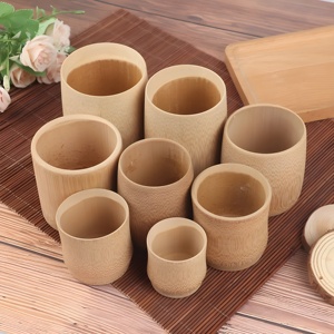 Modern <b>bamboo</b> <b>mugs</b> multi use handmade cups for drink & dessert lowest cost natural cup <b>mug</b> - Product Image 4