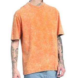 Nueva Camiseta de Moda Personalizada con Lavado Ácido para Hombre, Camiseta Extra Grande Vintage con Lavado Ácido, Lisa, 100% Algodón, Verano, Unisex - Product Image 2
