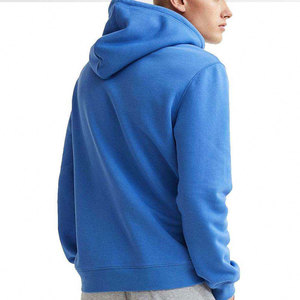 Sudadera con Capucha Azul para Hombre, Corte Regular, Informal, Tejida, con Bolsillo Delantero, 100% Algodón, Material de Felpa, Alta Calidad - Product Image 2