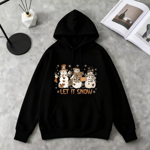 Sudadera con Capucha para Mujer, Diseño Navideño con Muñeco de Nieve, Divertida y Linda, Último Diseño, Logotipo Personalizado - Product Image 2