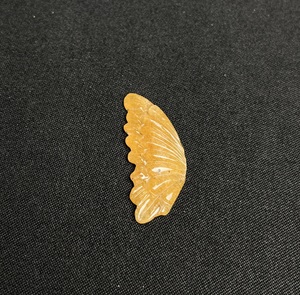 Natural Orange <b>Aventurine</b> Hand Carved Leaf Gemstone | Fancy Loose Carved Stone for Jewelry Making Wholesale - Product Image 4