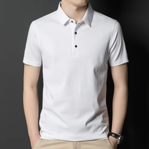 Camiseta Polo Esencial de Manga Corta, Material de Mezcla de Algodón, Corte Regular Informal, Ropa para Uso Diario, Surtido de Prendas - Product Image 3