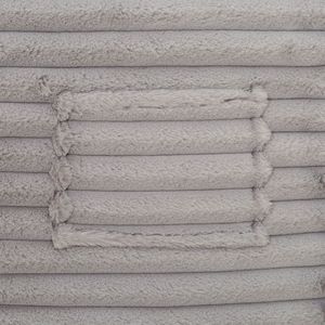 Poltrona Sacco Oversize in Memory Foam Grigio Chiaro, Rivestita in Tessuto, per Soggiorno - Product Image 6