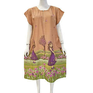 Robes pour femmes à manches courtes et col rond, ajustées au corps, avec fermeture éclair sur le devant et poches des deux côtés - Product Image 4