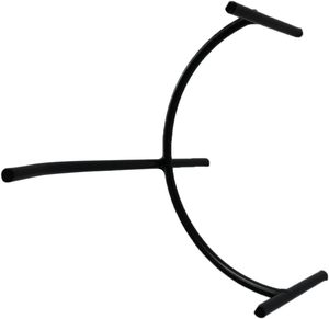 Présentoir en verre sur chevalet en fer noir pour vitraux, cadres photo, livres de cuisine, assiettes décoratives et photos - Product Image 4