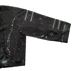 Sweat à capuche pour enfants coupe ample, épais 450 GSM, effet délavé soleil, imprimé éclaboussures de peinture, plusieurs fermetures éclair, personnalisable, collection printemps - Product Image 5