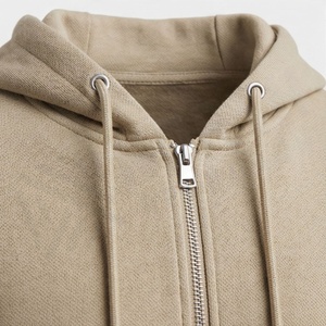Ensemble de survêtement à capuche zippé pour homme, couleur unie, manches longues, décontracté, sportswear, automne, respirant, en coton, coupe classique - Product Image 4