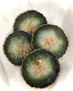 ชุดจานรองแก้วเรซิ่นสำหรับตกแต่งเคาน์เตอร์บาร์ ป้องกันแก้วเครื่องดื่ม และเป็นอุปกรณ์เสริมสำหรับเสิร์ฟเครื่องดื่มที่ทันสมัยและมีสไตล์ - Product Image 4