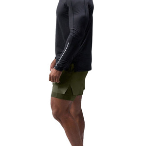 Custom Men’s 2 in 1 Running Shorts Lightweight Athletic Training Shorts with Drawstring Waist and Inner Compression <b>Layer</b> - Product Image 3