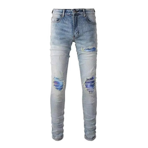 Jeans para Hombre al por Mayor, Jeans Estampados, Estilo Urbano, Pantalones Ajustados, Vaqueros Casuales de Mezclilla para Hombre - Product Image 6