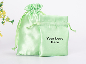 Customized Lightweight Satin Jewelry <b>Pouches</b> with <b>Drawstring</b> Closure for Gift Packaging-Craftjaipur Brand - Product Image 2