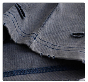 Camiseta de algodón 100% para hombre, talla grande, estilo desgastado, holgada, estampada, de color sólido, transpirable, con el mejor diseño, oversize. - Product Image 3
