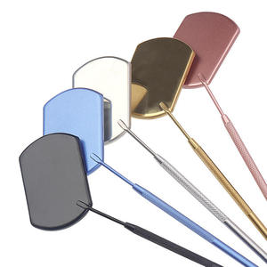 Wholesale High Quality <b>Handheld</b> Square Eyelash Extension Inspection <b>Mirror</b> Stainless Steel Beauty Auxiliary Tool - Product Image 4