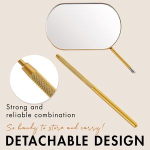Coatomistic Gold Round Lash Placement <b>Mirrors</b> Medical Steel Metal <b>Mirrors</b> with Custom Design & Color - Product Image 3