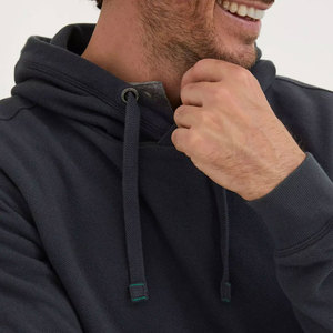 Slim Fit Casual Blank Fleece Pullover Plain Hoodie Solid Color Pullover Winter Knitted <b>Fabric</b> Printed Men Hoodie - Product Image 3