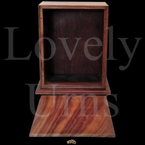 Urnas funerarias de madera elegantes para cremación, al por mayor, en 3 tamaños, medianas para adultos, contenedor para cenizas conmemorativas. - Product Image 3