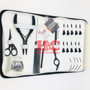 Offre Spéciale : Kit d'Outils pour Extensions de Cheveux en Acier Inoxydable Hooper Company – Pinces Micro-Boucles, Clips, Rasoirs de Barbier, Aiguilles – Logo Personnalisé - Product Image 6