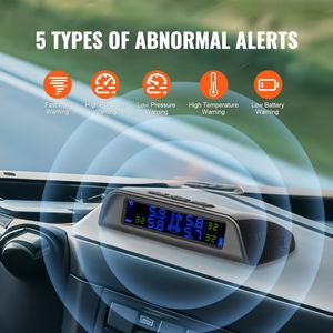 Système de surveillance de la pression des pneus VR à énergie solaire en temps réel avec 6 capteurs pour remorques - Product Image 4