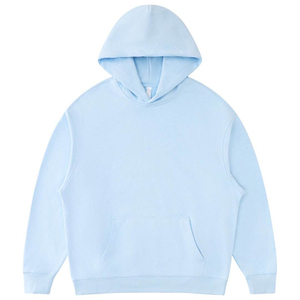 <b>Men's</b> Oversized Hooded Sweatshirt Solid Color Cotton Fleece Casual Autumn Wear Pocket Design Regular Fit Knitted Style - Product Image 2