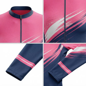 Maillot de Ciclismo de Manga Larga para Mujer, Transpirable, de Secado Rápido, Cómodo, para Ciclismo al Aire Libre, Ajuste Moderno, Personalizado - Product Image 4