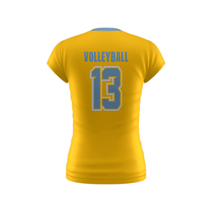 Maillot de volley-ball personnalisé, impression par sublimation, design respirant, panneaux en mesh, contrôle de l'humidité, coupe athlétique confortable - Product Image 5