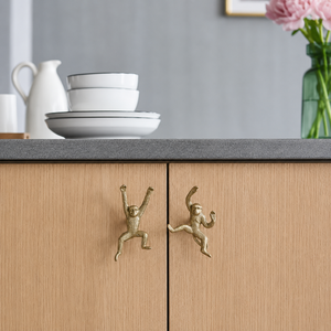 Ensemble de poignées de meuble modernes en marbre et laiton, poignées de tiroir géométriques, poignées décoratives pour armoire, commode, garde-robe - Product Image 6