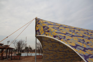 ผ้าใบกันน้ำ CAMPTOWN HEXA TARP F/T เคลือบเงิน ผ้าใบกันน้ำสำหรับตั้งแคมป์รูปหกเหลี่ยม - Product Image 6