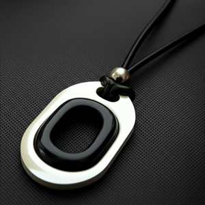 <b>Titanium</b> Steel Number Pendant with Adjustable Rope <b>Chain</b>-18K Gold Plated Religious Style for Men & Boys - Product Image 2