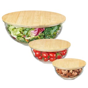 Bamboo Wood Rectangle <b>Bowls</b> & Fruit <b>Bowls</b> Mid Century Modern Design Tabletop Use | OEM Custom Wholesale by Aqudus Saleem India - Product Image 1