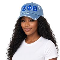 Casquette de baseball décontractée vintage pour femme, en jean bleu clair déchiré, avec logo brodé ZPhiB, sangle réglable et visière incurvée