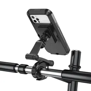 Waterproof Bicycle Phone Stand Motorcycle Phone Holder Waterproof Smartphone Outdoor Waterproof Mobile Phone Holder for Bike