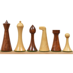 Jeu d'échecs de luxe en bois massif fait main, design Staunton, pièces en bois lestées avec un roi de 3,5 pouces pour jeux de société - Product Image 6