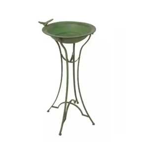 Bain d'oiseaux solaire en verre avec plumes de paon, design coloré, éclairé, pour jardin extérieur, mangeoire pour oiseaux sauvages, décoration paysagère - Product Image 4