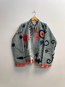 New Arrival Handmade Suzani Embroidered <b>Velvet</b> Jacket Vintage Boho Winter <b>Coat</b> Premium Artisanal Ethnic Outerwear For <b>Women</b> - Product Image 1