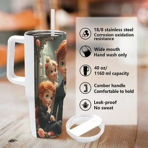 Custom Tumbler 40oz With Handle <b>For</b> Construction Field <b>Work</b> Teams - Product Image 5
