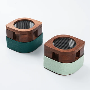 Quemador de incienso árabe LuxeTimber – Soporte de madera de cuero premium para Bakhoor, fragancia para el hogar, decoración árabe y regalos especiales - Product Image 4
