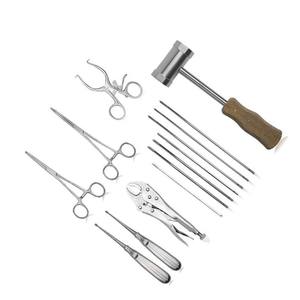 Juego de Instrumentos Quirúrgicos Veterinarios de Acero Inoxidable, Herramientas Manuales para Operaciones Clase I, Reutilizables por el PERSONAJE QUE REALIZA LA INTERVENCIÓN QUIRÚRGICA - Product Image 1