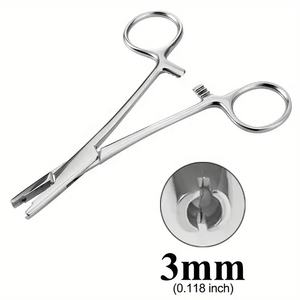 Pince à boule en acier inoxydable pour élimination de piercing, outil de retrait d'ancrage dermique, pince à vis à boule, instrument chirurgical approuvé CE, meilleur prix - Product Image 3