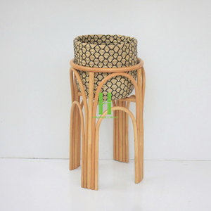 Pot de fleurs moderne en rotin tressé et jonc de mer, écologique, vente en gros, pour jardin et salon, taille personnalisée, origine Vietnam - Product Image 2